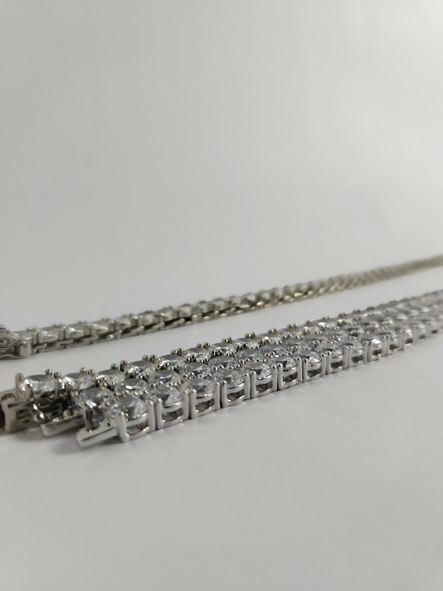 D Color VVS Moissanite Tennis Chain – S925 Silver