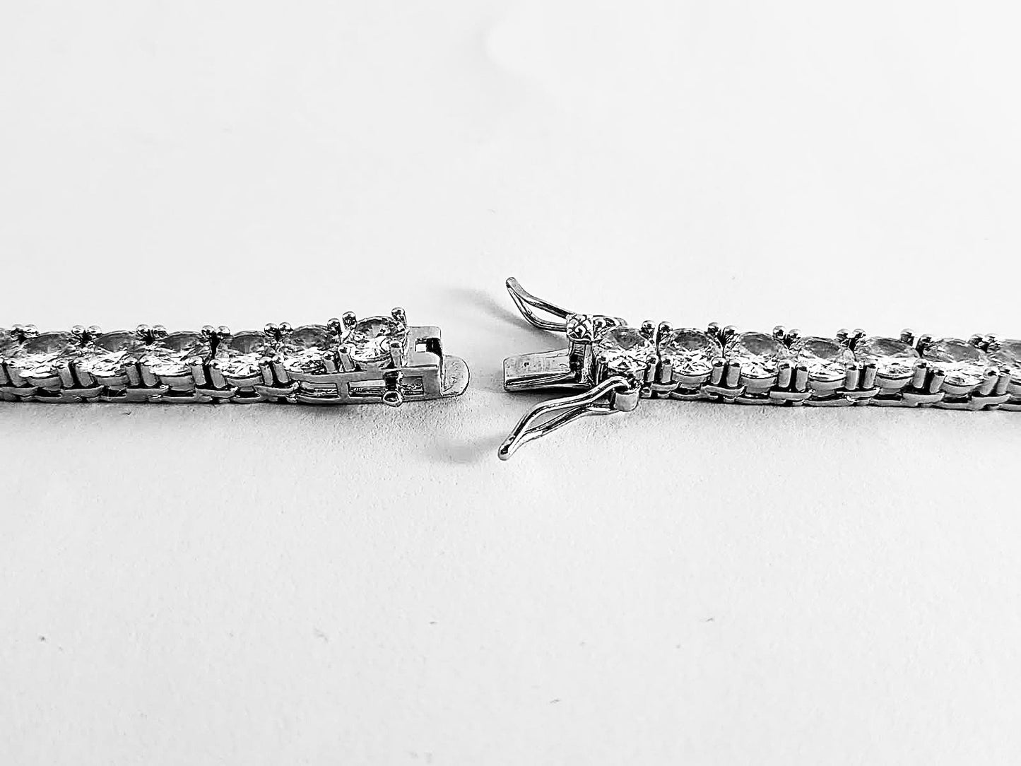 D Color VVS Moissanite Tennis Chain – S925 Silver