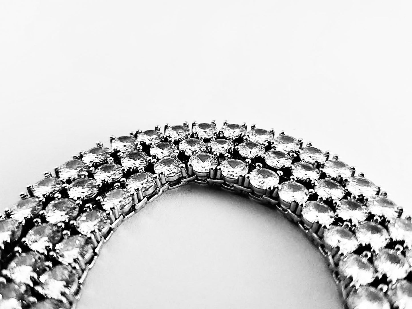 D Color VVS Moissanite Tennis Chain – S925 Silver