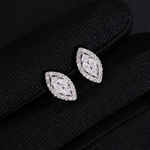 Moissanite Marquise Studs