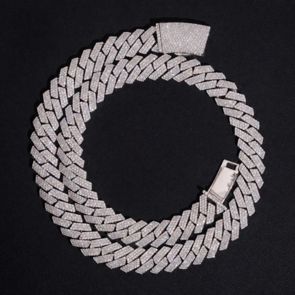 13mm Moissanite Cuban Chain