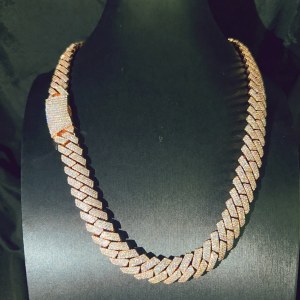 15mm Moissanite Cuban Chain